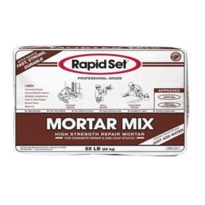 Rapid Set Mortar Mix 25kg bag of high early strength high build (HB) structural repair mortar